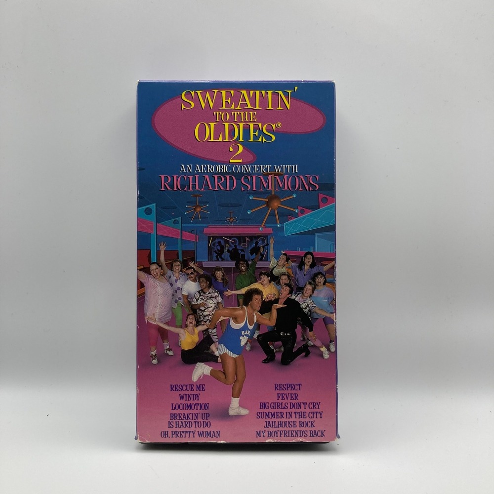 Sweatin to the Oldies 2 Richard Simmons VHS Aerobic Concert‎ Workout Video 1990